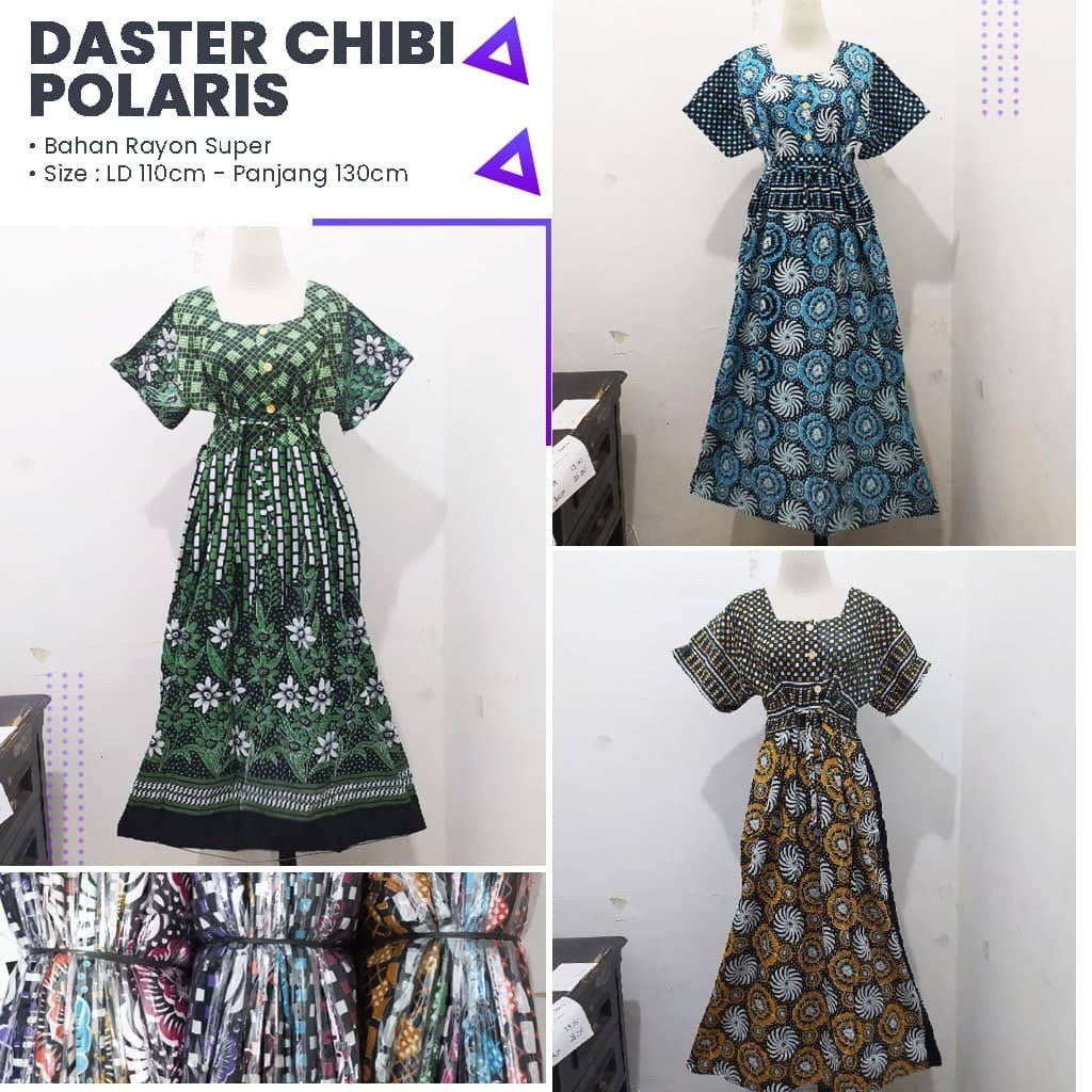 Produsen Daster Batik 18000 DISTRIBUTOR DASTER CHIBI POLARIS RP.36.000  