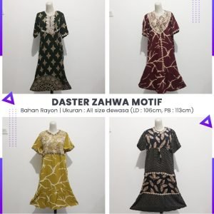 Produsen Daster Batik 18000 daster zahwa motif  